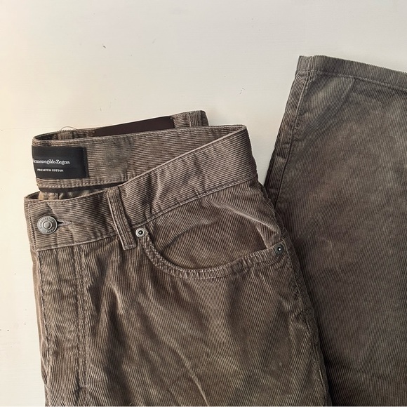 ZEGNA - Slim-Fit Straight-Leg Cotton-Blend Corduroy Trousers - Picture 6 of 9